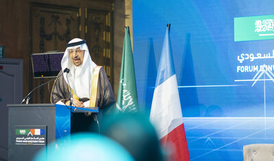 H.E. Eng. Khalid bin Abdulaziz Al Falih, the Minister of Investment of Saudi Arabia at the French-Saudi Investment Forum held on June 19, 2023, in Paris, France.