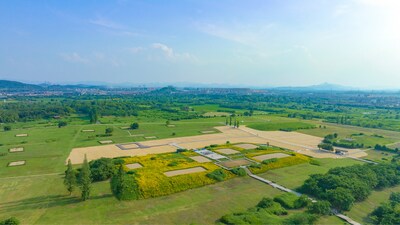 La foto proporcionada a Xinhua muestra el antiguo sitio de la ciudad de Liangzhu (PRNewsfoto/Xinhua Silk Road)