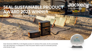 Der Solargenerator 2000 Plus (Solar Generator 2000 Plus) von Jackery erhält im Zuge der SEAL Awards des Jahres 2023 die hochkarätige Auszeichnung „SEAL Sustainable Product Award 2023" - eine Auszeichnung für umweltfreundliche Produkte