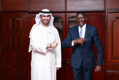 COP28 President-Designate Dr Sultan Al Jaber met with Hon. Davis Chirchir, Kenya’s Cabinet Secretary for Energy at the Africa Energy Forum.
