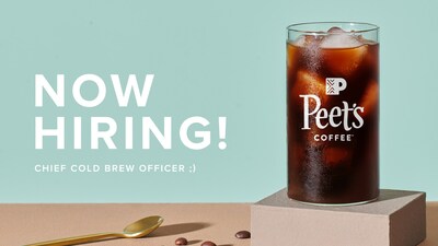 Beginning today, June 21, through Friday, June 30, cold brew lovers across the U.S.* can “apply” online at www.PeetsCCBO.com for this once-in-a-lifetime opportunity to spread cold brew love.