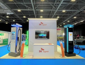 SK Signet Showcases 400kW V2 Charger and Megawatt Charging System at MOVE London 2023