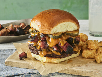 Double Carolina BBQ Burnt Ends Burger