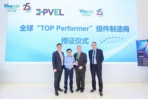 A Trina Solar premiada como "Melhor Desempenho de 2023" pela PVEL, com a confiabilidade do módulo Vertex N amplamente reconhecida