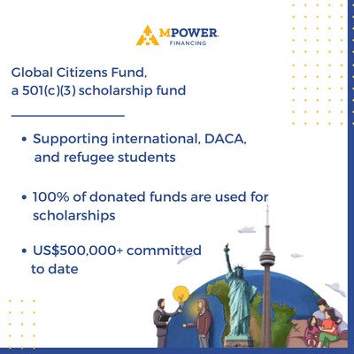 The Global Citizens Fund is dedicated to expanding educational opportunities for international, DACA, and refugee students (PRNewsfoto/MPOWER Financing)