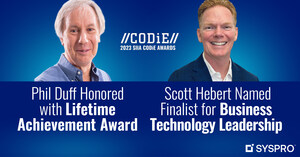 Phil Duff, Co-Founder and Executive Chairman of SYSPRO, Recognized by SIIA with CODiE Lifetime Achievement Award; Scott Hebert, CEO of SYSPRO USA, Named Finalist for Business Technology Leadership