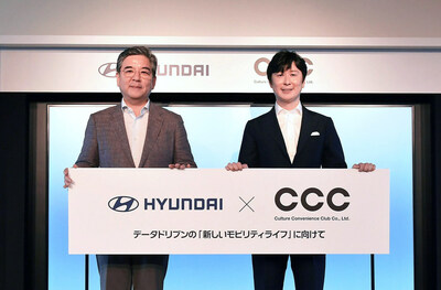 (from left) Jaehoon Chang, President and CEO of Hyundai Motor Company / Yasunori Takahashi, President and Chief Operating Officer (COO) of CCC (PRNewsfoto/Hyundai Motor Company)