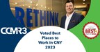 CCMR3被《CNY商业杂志》评为最佳工作场所