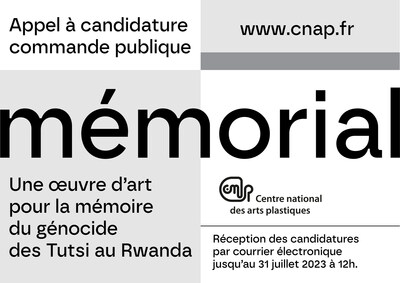 The Centre national des arts plastiques launches a call for application for a commissioned artwork in memory of the genocide against the Tutsi of Rwanda