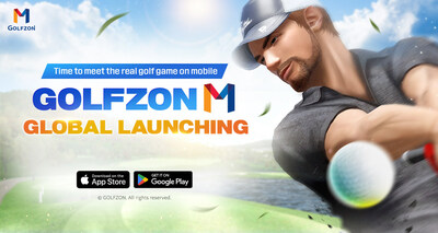 Lançamento oficial do jogo de golfe móvel Golfzon M Real Swing, da Golfzon.