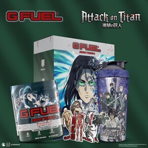 G FUEL, Crunchyroll and Kodansha Rise Above the Walls with "Attack on Titan" Energy Drink