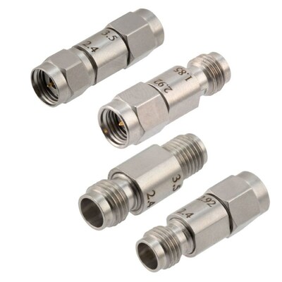 Pasternack's new adapters have wide compatibility, long lifespan in harsh conditions and low VSWR.