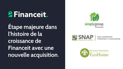 Financeit's acquisition (Groupe CNW/Financeit)