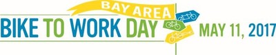 Bike to Work Day 2017 banner logo. (PRNewsFoto/Metropolitan Transportation Comm)