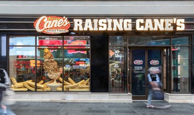 Outside of the Raising Cane's Global Flagship (Credit Miles Pearson)