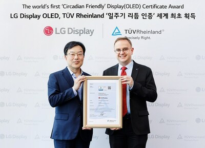 LG Display Receives Circadian Friendly Certification from TÜV Rheinland