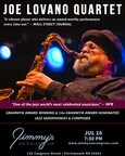 Jimmy's Jazz &amp; Blues Club Features GRAMMY® Award-Winner &amp; 14x-GRAMMY® Nominated Jazz Saxophonist and Composer JOE LOVANO on Sunday July 16 at 7:30 P.M.