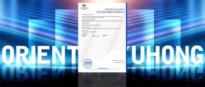 the highly water-resistant, flexible cementitious coating of Oriental Yuhong obtained an invention patent certificate (Patent number: 2019413405) issued by IP Australia.