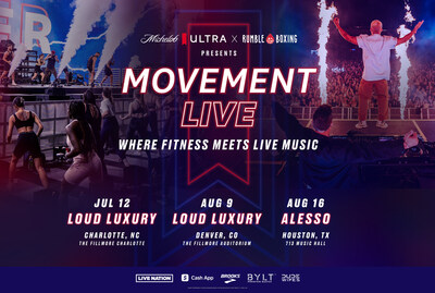 Movement LIVE by Michelob ULTRA Returns with a First-Of-Its-Kind Multi-City Workout Tour, Joined by Live Nation and Rumble Boxing
