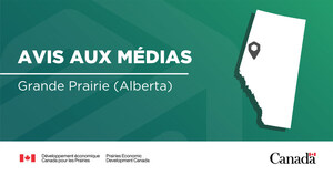 Avis aux médias - Le ministre Vandal dévoilera le nouveau point de service de PrairiesCan et annoncera des investissements fédéraux visant à stimuler le développement économique dans le Nord-Ouest de l'Alberta