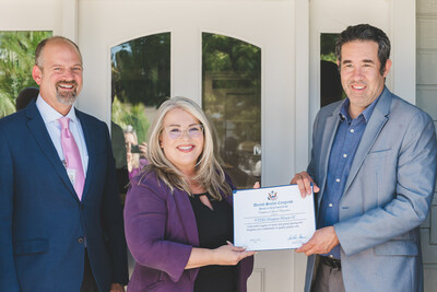Claudio Gallegos presented a certificate of special recognition on behalf of the Office of Congressman J. Luis Correa, California’s 46th Congressional District.