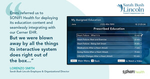 Sarah Bush Lincoln chooses SONIFI Health to integrate Cerner EHR and Emmi education onto patient-aware interactive platform