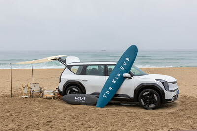 The Kia EV9 electric SUV has been created to deliver new standards of space, practicality, flexibility, comfort, and technology to meet the needs of millennial families.