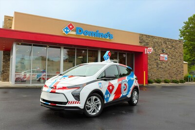 Domino’s is excited to announce that more than 1,100 custom-branded 2023 Chevy Bolt electric vehicles will be on the ground and in use at select franchise and corporate stores by the end of the year. More than 800 are already on the road.