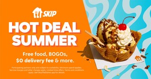 Skip is Giving Every Canadian $0 Delivery this Summer through the First-Ever Hot Deal Summer Pass, with No Sign-up Fees or Subscription Costs