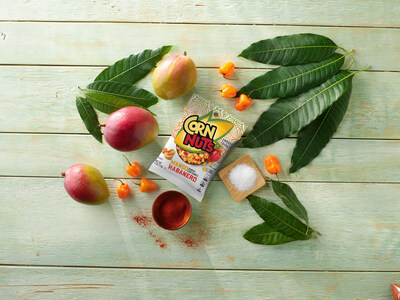 Corn Nuts® brand turns up the sweet heat with new mango habanero flavor. (PRNewsfoto/Hormel Foods Corporation)