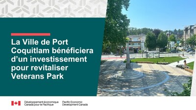 La Ville de de Port Coquitlam profite d'un investissement pour la revitalisation de Veterans Park (Groupe CNW/Pacific Economic Development Canada)