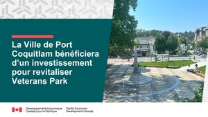 La Ville de de Port Coquitlam profite d'un investissement pour la revitalisation de Veterans Park