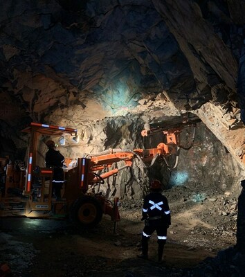Underground development at the Tahuehueto Mine (CNW Group/Luca Mining Corp.)