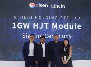 Risen Energy signe un accord de fourniture de modules HIT de 1 GW avec Athein