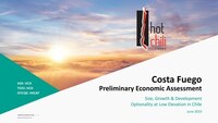 View Investor Presentation (CNW Group/Hot Chili Limited)