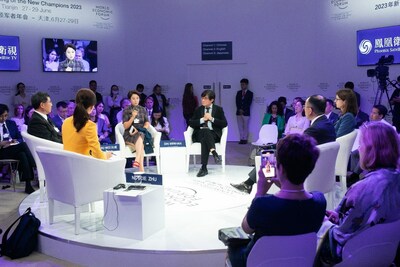 Yuki Wei spoke on behalf of TCL at 2023 Summer Davos.