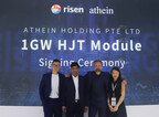Risen Energy signe avec Athein un accord d'approvisionnement pour un module de 1 GW doté de la technologie HJT