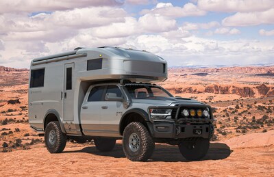 TruckHouse® BCR, a carbon monocoque expedition vehicle built on an AEV® Prospector® XL and designed in collaboration with American Expedition Vehicles®