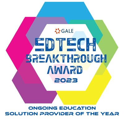 Gale Wins “Ongoing Education Solution Provider of the Year” in 2023 EdTech Breakthrough Awards