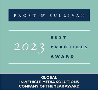 2023 Global In-vehicle Media Solutions Company of the Year Award 
