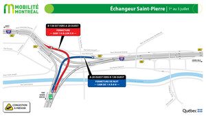 PLANIFIER SES DÉPLACEMENTS DURANT LA LONGUE FIN DE SEMAINE DE LA FÊTE DU CANADA, DU 30 JUIN AU 3 JUILLET - ENTRAVES MAJEURES SUR LE RÉSEAU AUTOROUTIER
