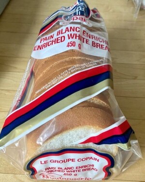 Présence non déclarée de lait dans du pain blanc enrichi préparé et vendu par l'entreprise Boulangerie La Pocatière