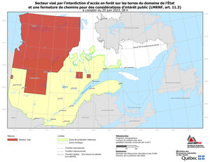 Forest fires - AMENDMENT TO THE TERRITORY AFFECTED BY THE PROHIBITION ON THE ACCESS TO FORESTS ON LANDS IN THE DOMAIN OF THE STATE AND THE CLOSURE OF FOREST ROADS