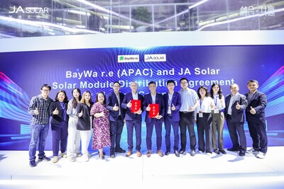 JA Solar and BayWar.e. Sign Strategic Solar Module Distribution Cooperation