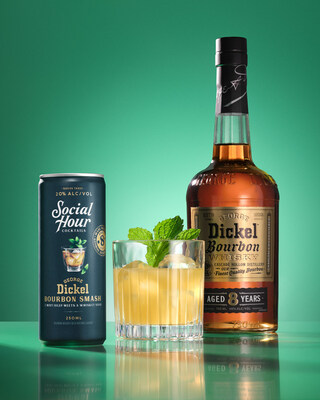 George Dickel And Social Hour Reunite To Launch The Drink Of The Summer: Social Hour Bourbon Smash Made With Dickel Bourbon