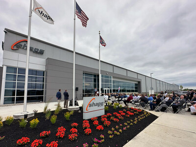 Shape Corp. holds a ribbon cutting ceremony for their new aluminum extrusion facility in Trenton, OH