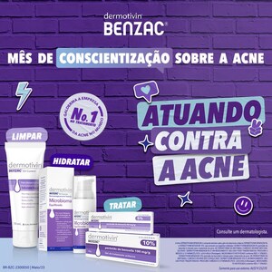 Dermotivin Benzac lança campanha global para aumentar a conscientização dos seus consumidores sobre a acne, causas e consequências