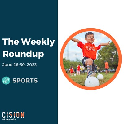 PR Newswire Weekly Sports Press Release Roundup, June 26-30, 2023. Photo provided by Soccer Shots. https://prn.to/3PTotI7