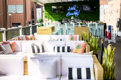 THRōW Social DC's gorgeous rooftop bar and deck is the DMV's premiere outdoor destination to soak up the sun. Sip on delicious signature cocktails, surrounded by relaxing tropical vibes.