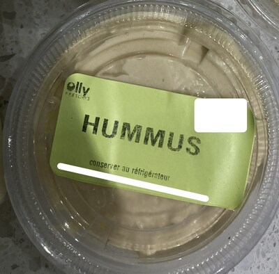 Hummus - format petit (Groupe CNW/Ministre de l'Agriculture, des Pcheries et de l'Alimentation)